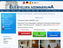 Tablet Screenshot of elonyelvek.hu